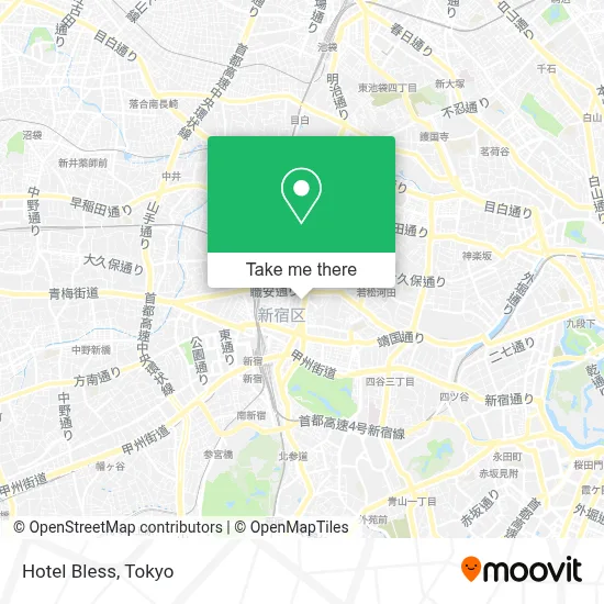 Hotel Bless map