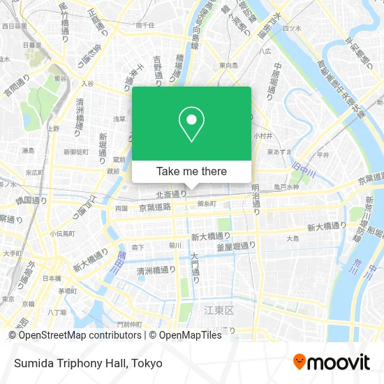 Sumida Triphony Hall map
