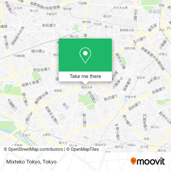 Mixteko Tokyo map