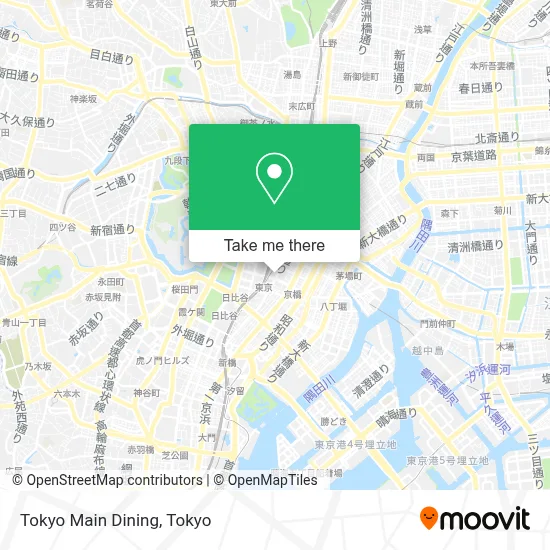 Tokyo Main Dining map