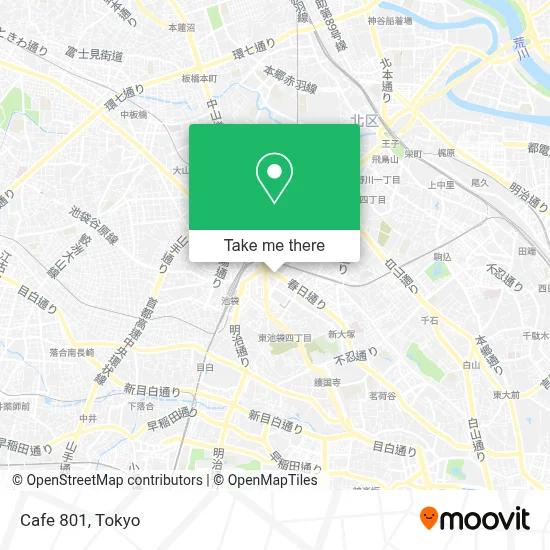 Cafe 801 map