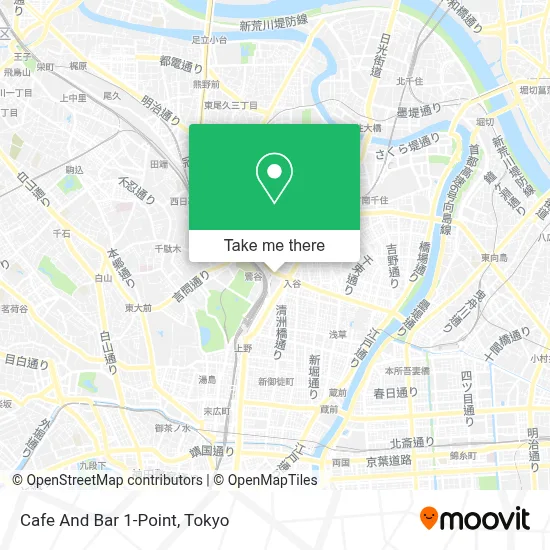 Cafe And Bar 1-Point map