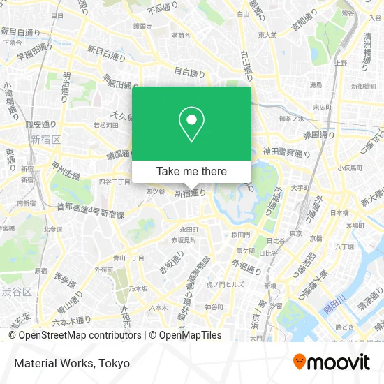 Material Works map