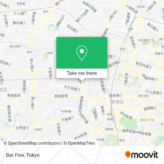 Bar Five map