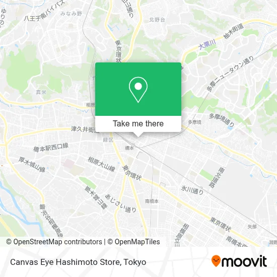 Canvas Eye Hashimoto Store map