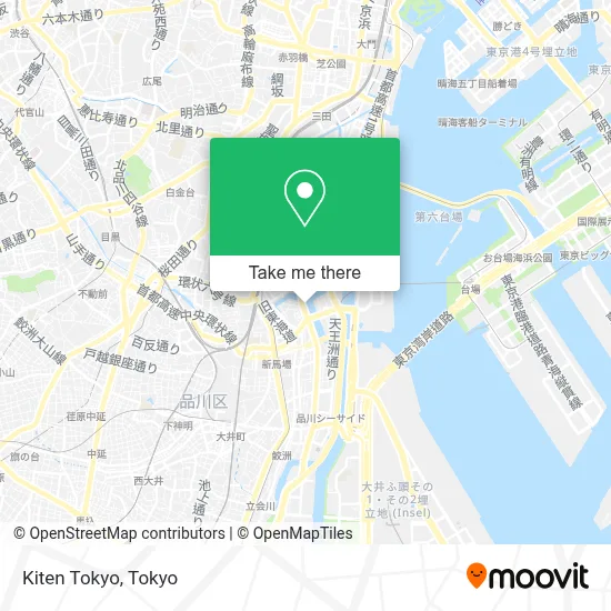 Kiten Tokyo map
