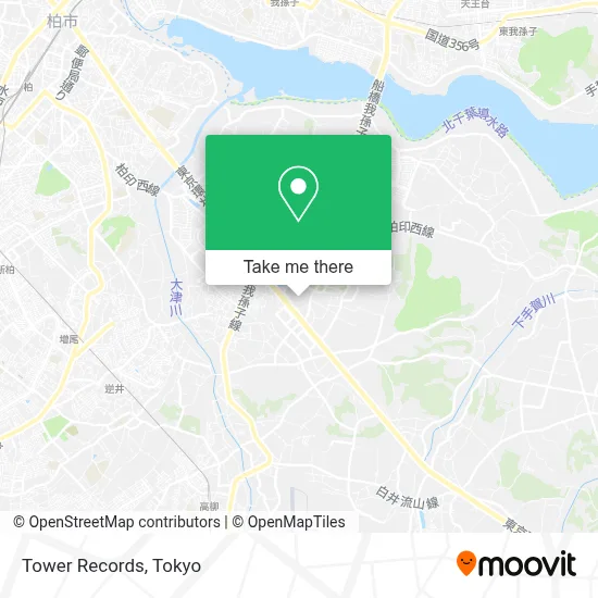 Tower Records map