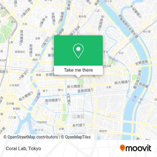 Coral Lab map