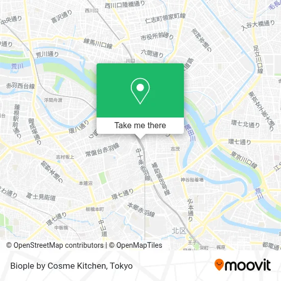 Biople by Cosme Kitchen map