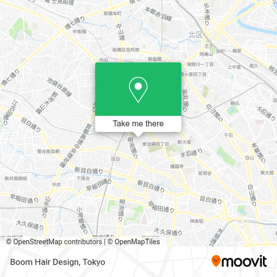 Boom Hair Design map