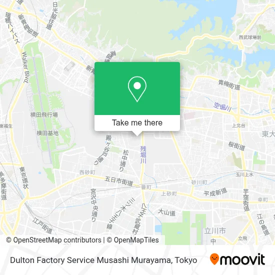 Dulton Factory Service Musashi Murayama map