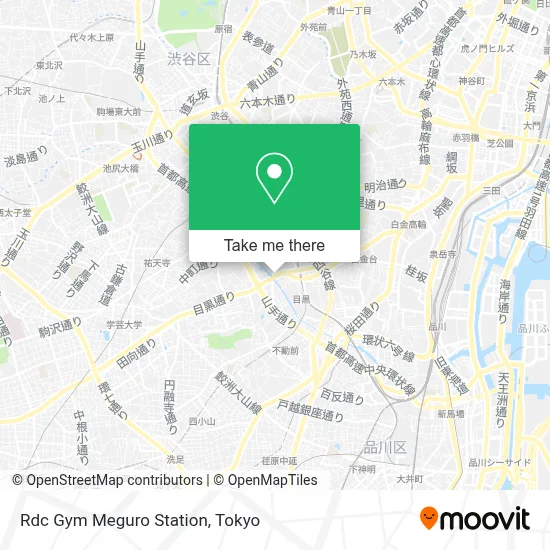Rdc Gym Meguro Station map