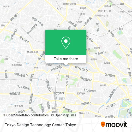 Tokyo Design Technology Center map