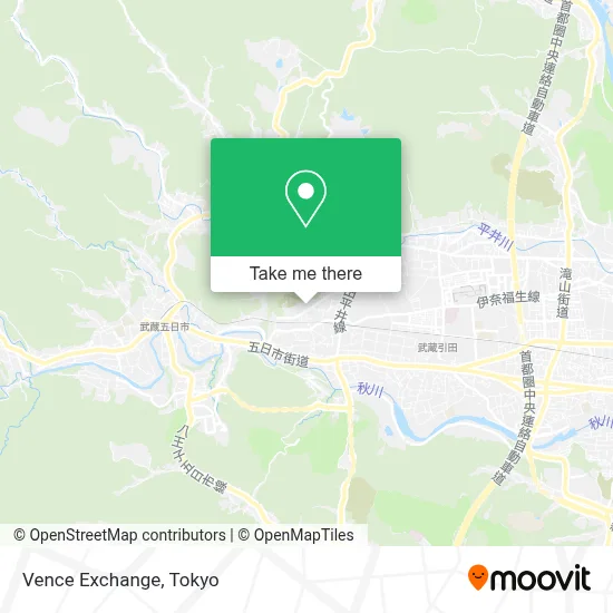 Vence Exchange map