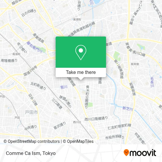 Comme Ca Ism map