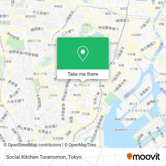 Social Kitchen Toranomon map