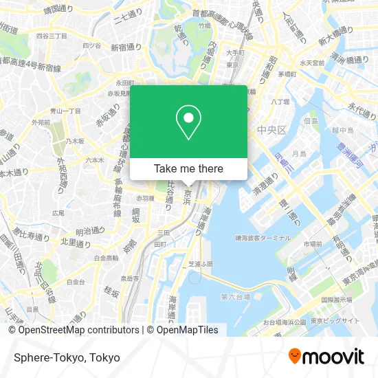 Sphere-Tokyo map