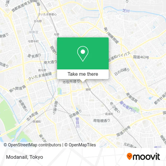 Modanail map