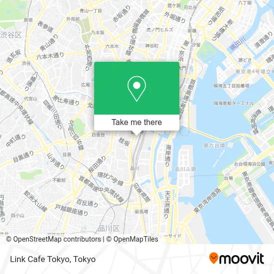 Link Cafe Tokyo map