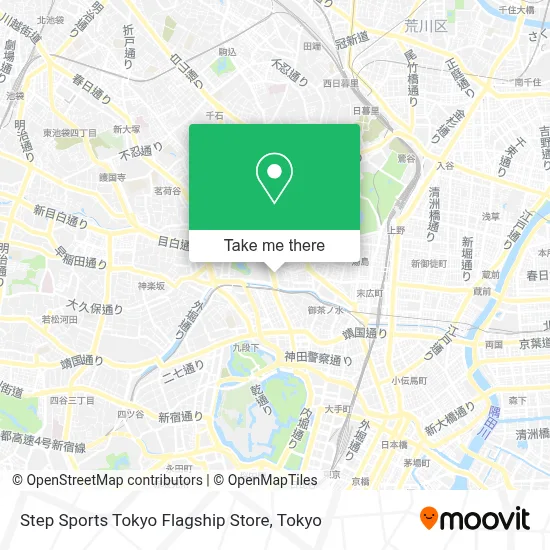 Step Sports Tokyo Flagship Store map