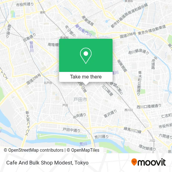 Cafe And Bulk Shop Modest map