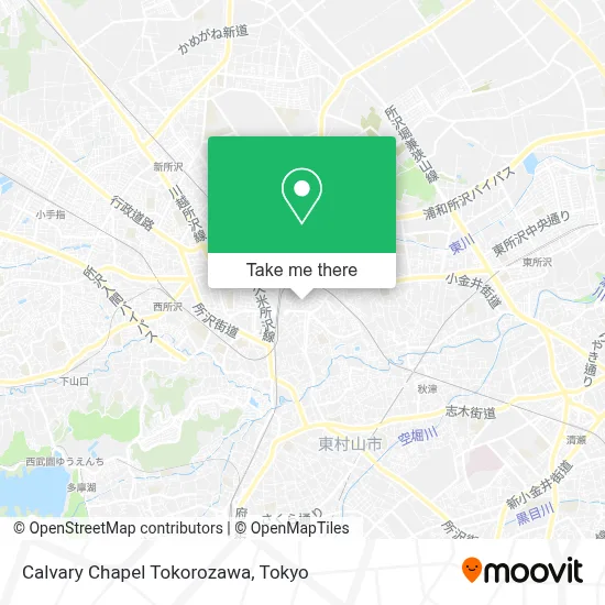 Calvary Chapel Tokorozawa map