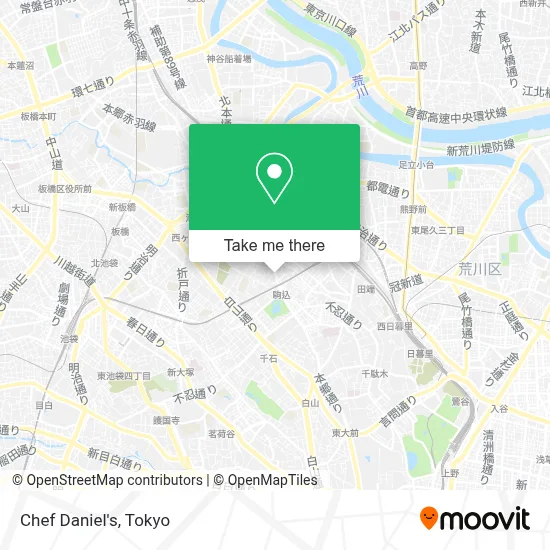 Chef Daniel's map