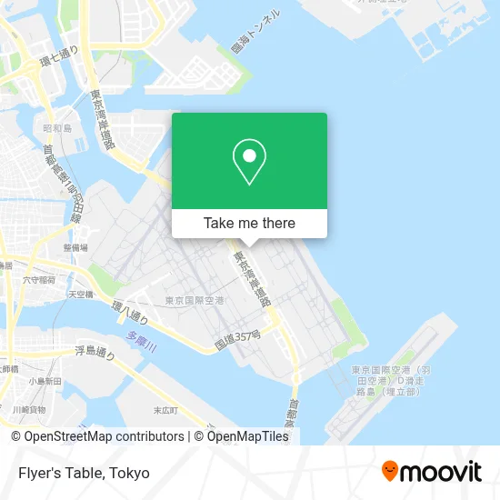 Flyer's Table map