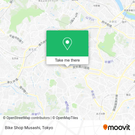 Bike Shop Musashi map