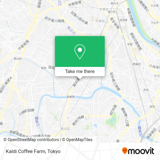 Kaldi Coffee Farm map