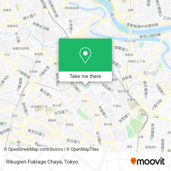 Rikugien Fukiage Chaya map