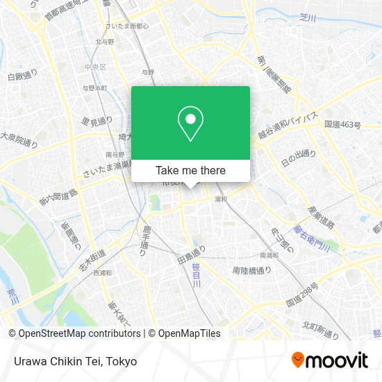 Urawa Chikin Tei map