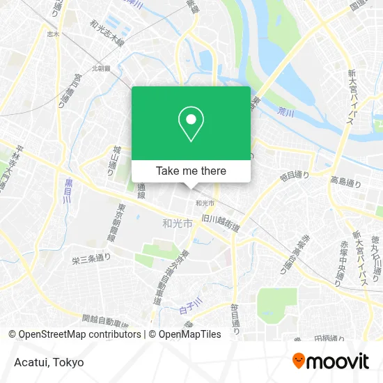 Acatui map