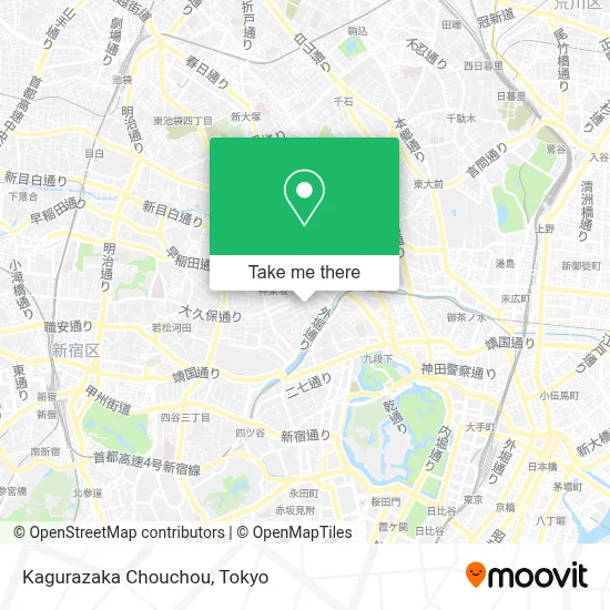 Kagurazaka Chouchou map