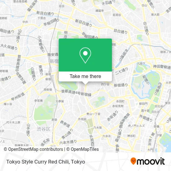 Tokyo Style Curry Red Chili map
