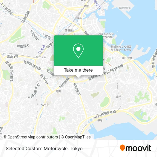Selected Custom Motorcycle map