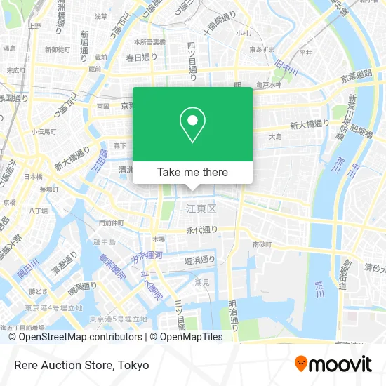 Rere Auction Store map