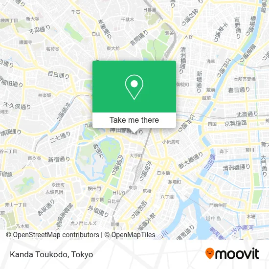 Kanda Toukodo map