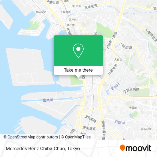 Mercedes Benz Chiba Chuo map