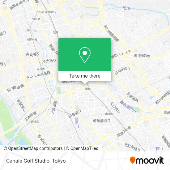 Canale Golf Studio map