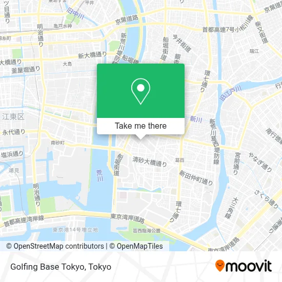 Golfing Base Tokyo map