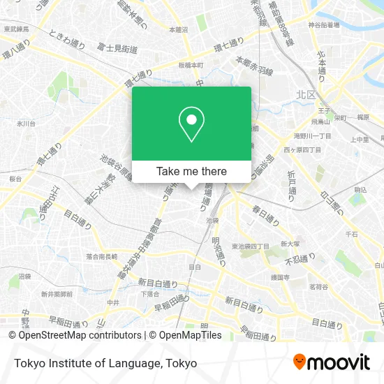 Tokyo Institute of Language map