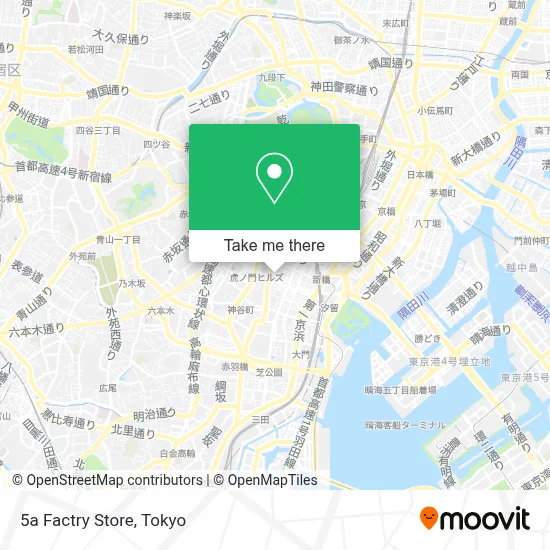 5a Factry Store map