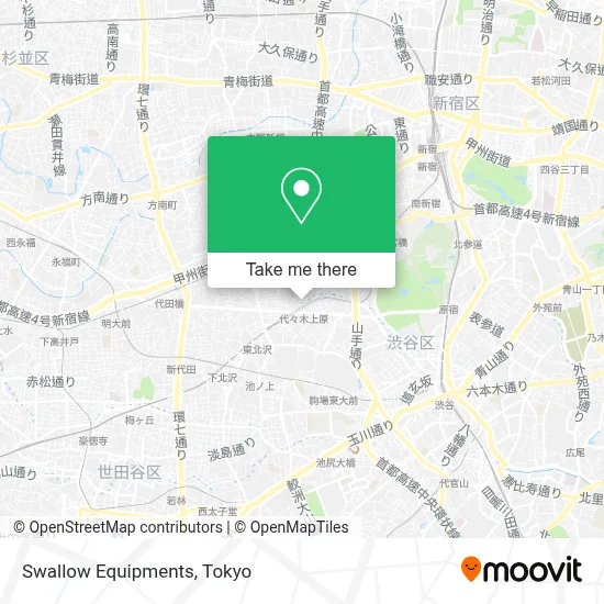 Swallow Equipments map