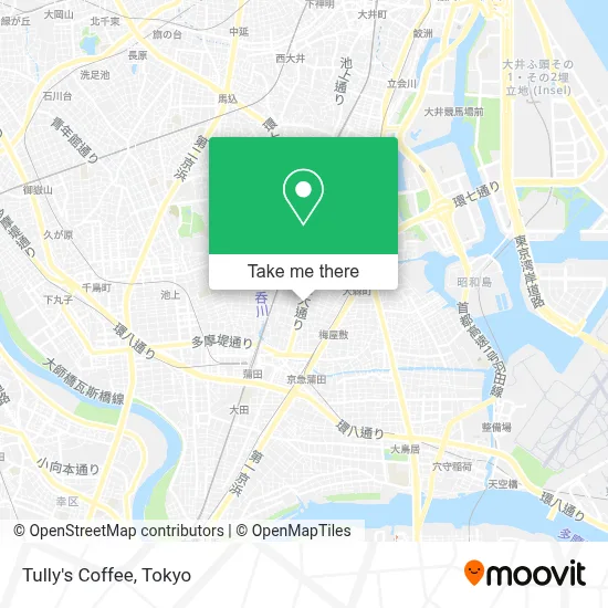 Tully's Coffee map
