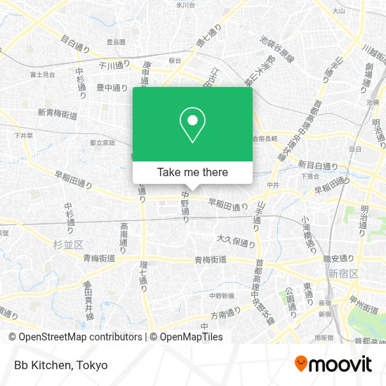 Bb Kitchen map