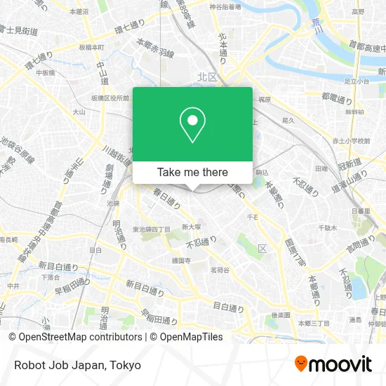 Robot Job Japan map