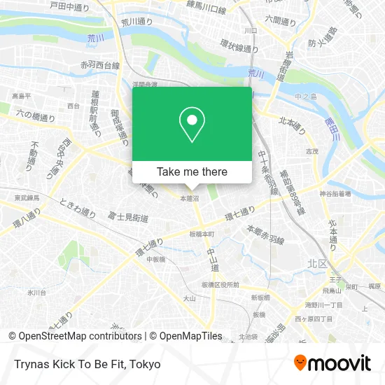 Trynas Kick To Be Fit map