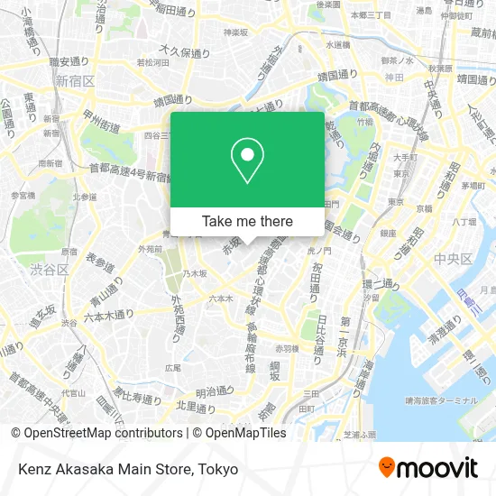 Kenz Akasaka Main Store map