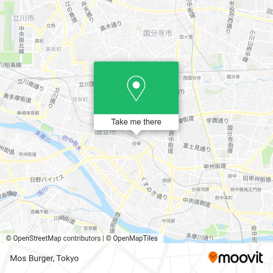 Mos Burger map